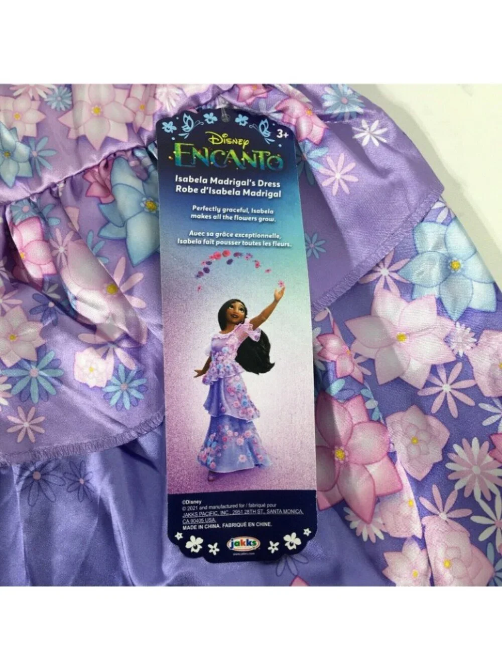 Disney Encanto Girls Isabela Dress Costume Size 4-6x Purple - Picture 6 of 8